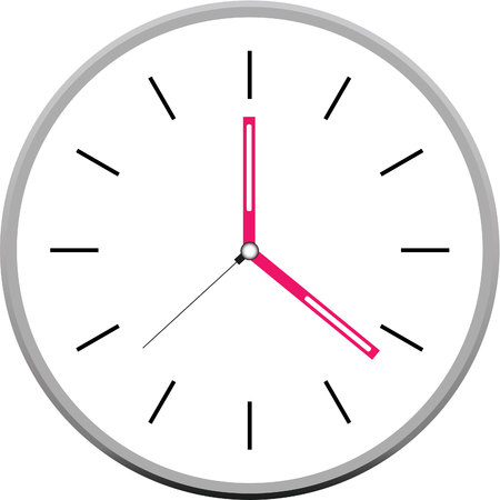 clock face vectorのイラスト素材