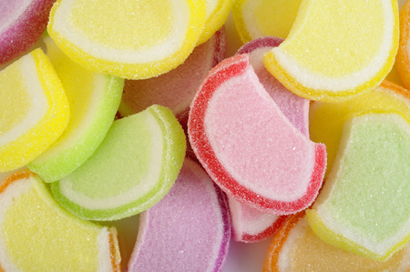 Sweet candy on white backgroundの写真素材