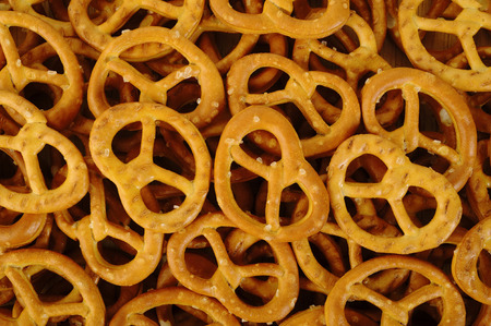 Pretzels backgroundの写真素材