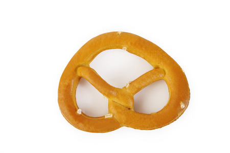 Pretzel isolated on white backgroundの写真素材