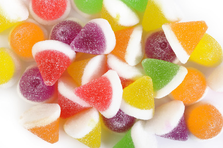 Sweet candy on white backgroundの写真素材