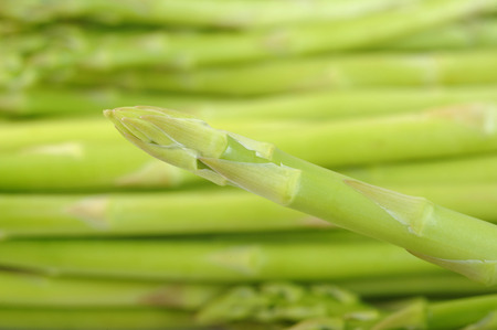 Close up of fresh asparagusの写真素材