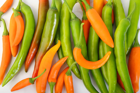 Hot chili peppersの写真素材