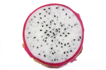 Sliced dragon fruitの写真素材