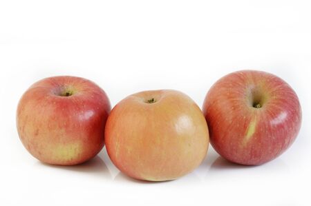 red apple isolated on white background