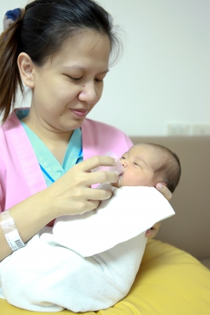 mom and babyの写真素材