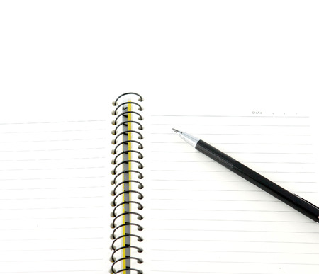 Still-life of pencil with a notebook