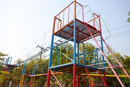 Playground in an idyllic ambience.の写真素材