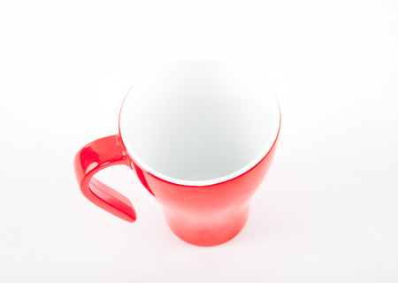 Red coffee cupの写真素材