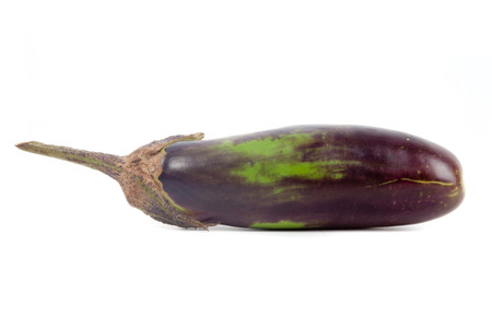 Eggplant on white with soft shadow.の写真素材