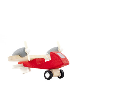 Plane toy isolated on white background