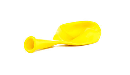 Multicolored balloons isolated not blown upの写真素材