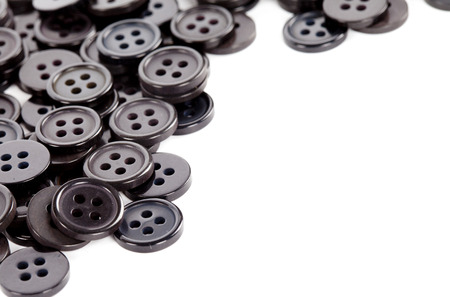 buttons isolated on white backgroundの写真素材