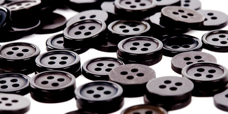 buttons isolated on white backgroundの写真素材