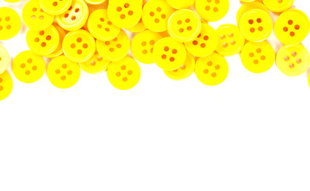 buttons isolated on white backgroundの写真素材