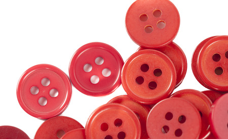 buttons isolated on white backgroundの写真素材