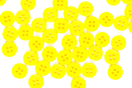 buttons isolated on white backgroundの写真素材