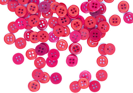 buttons isolated on white backgroundの写真素材