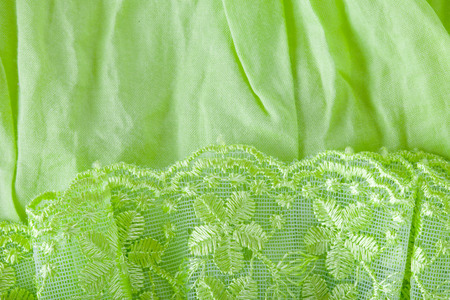 Detail Oriental blouse sleeve with floral lace overlayの写真素材