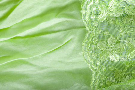 Detail Oriental blouse sleeve with floral lace overlayの写真素材