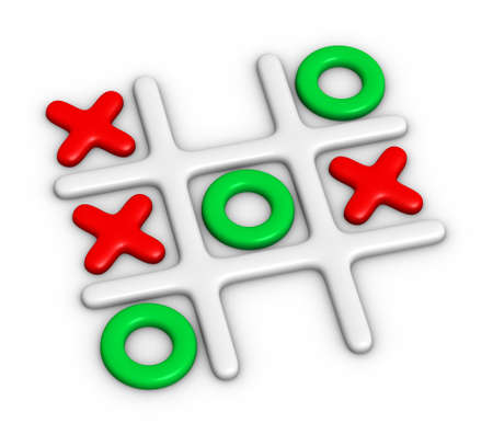 Tic-Tac-Toe colorful gameの写真素材