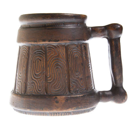 Old traditional beer mugの写真素材