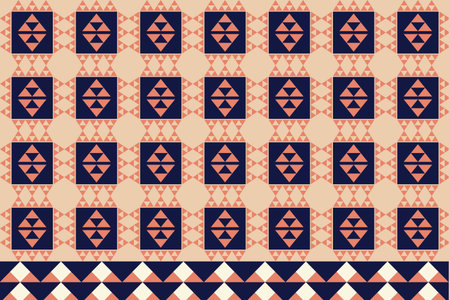 Brown tone vector geometric pattern with retro-inspired shapes, a trendy color palette, and a...