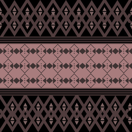 An Earthy Tone vector geometric pattern with retro-inspired shapes, a trendy color palette, and a versatile layout. Great for digital art, poster design, and Textile Printのイラスト素材