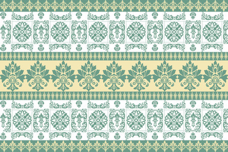 Luxury Damask Pattern â Elegant Ornate Design for High-End Interiors & Fashion. Indulge in timeless sophistication with this exquisite damask patternのイラスト素材