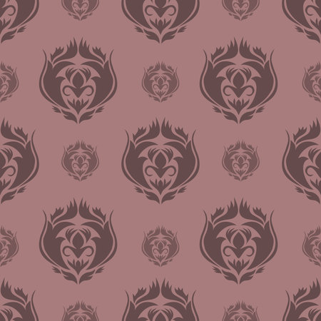Luxury Damask Pattern â Elegant Ornate Design for High-End Interiors & Fashion. Indulge in timeless sophistication with this exquisite damask patternのイラスト素材