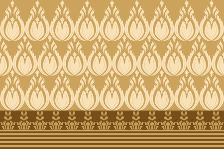 Earthy tone Luxury Damask Pattern â Elegant Ornate Design for High-End Interiors & Fashion. Indulge in timeless sophistication with this exquisite damask patternのイラスト素材