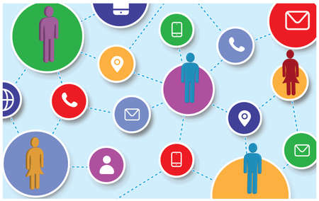 Communication of social people connected to the network