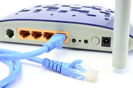 The Local area Network Line and Network Deviceの写真素材