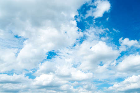 Cloudy sky on a cloudy day in summerの写真素材