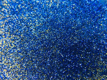 gold blue glitter texture backgroundの写真素材