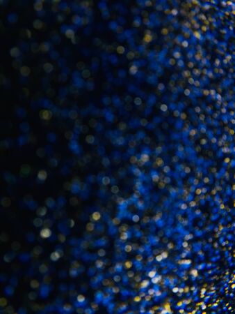 gold blue bokehの写真素材