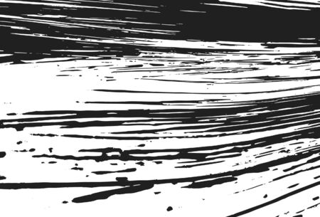 Monochrome Grunge Pattern. Abstract Black and White Texture with Scratched Lines, vector EPS 10のイラスト素材