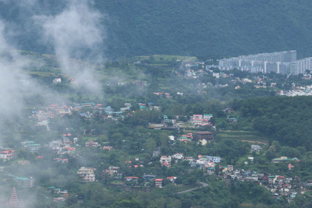 View of the city from the top of the mountain