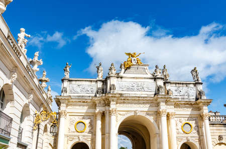 The Arc HÃ©rÃ© or Porte HÃ©rÃ© is a triumphal arch located in the city of Nancy, France, on the north side of the Place Stanislas in Nancy, France, Europeのeditorial素材