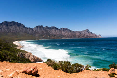 Ocean view at Gordons Bay, Western Cape, South Africa, Africaの写真素材