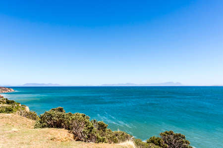 Ocean view at Gordons Bay, Western Cape, South Africa, Africaの写真素材