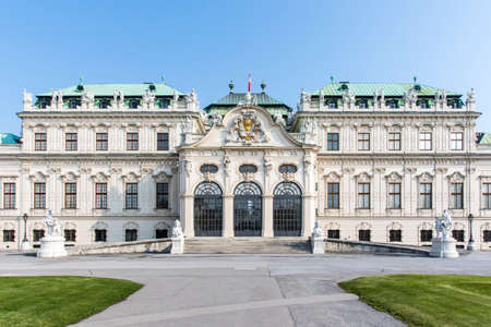 VIENNA. BELVEDERE PALACE.のeditorial素材