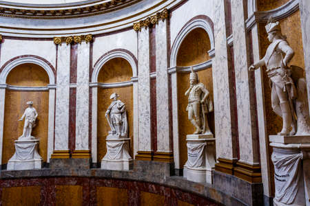 Frederick II of Prussia, Leopold I, Prince of Anhalt-Dessau and Hans Joachim von Zieten statues in the Bode Museum on Museum Island in Berlin, Germany, Europeのeditorial素材