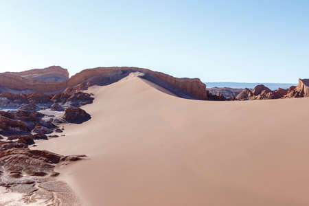 Valle de la Luna in Atacama desert, Antofagasta, Chile, South Americaの写真素材