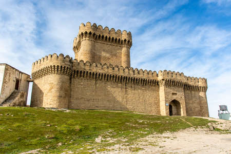 Exterior of the Ramana Castle in the Baku region in Azerbaijan