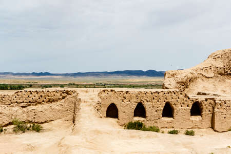 Ruins of Topraq Kala in Uzbekistan, Central Asia