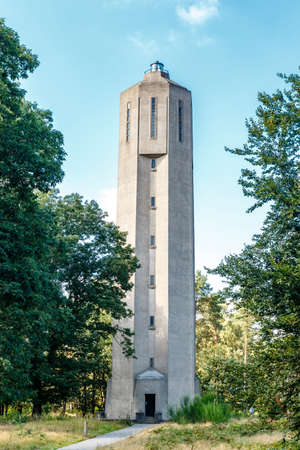 Water tower in Radio Kootwijk in The Netherlands, Europeの写真素材