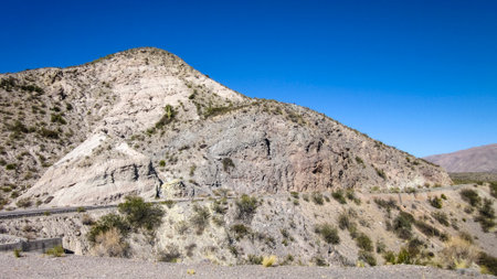 Landscape of Quebrada de Cafayate in Salta province, Argentina, South Americaの写真素材