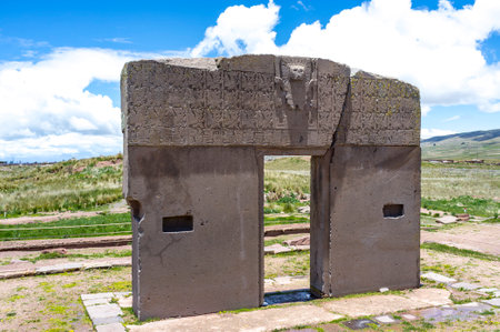 Gate of the Sun arch, Tiwanaku, Bolovia, South America