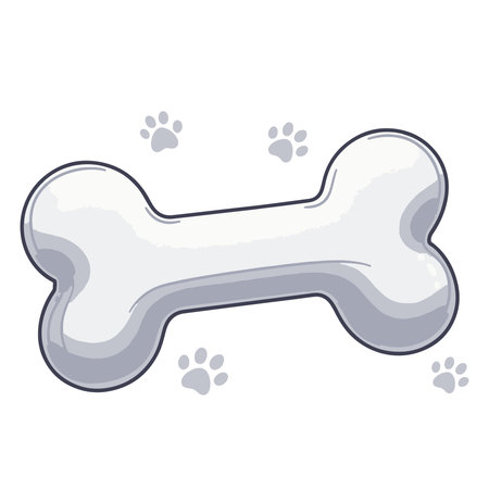 Dog bone icon. Cartoon illustration of dog bone vector icon for web designのイラスト素材